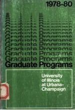 1978-80 GRADUATE PROGRAMS