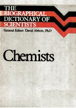 THE BIOGRARHICAL DICTIONGARY OF SCIENTISTS CHEMISTS