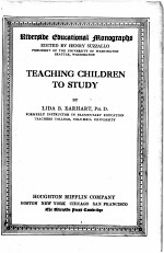 TEACHING CHILDREN TO STUDY