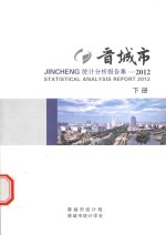 晋城市统计分析报告集 2012 下