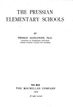 THE PRUSSIAN ELEMENTARY SCHOOLS