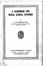 A HANDBOOK FOR RURAL SCHOOL OFFICERS