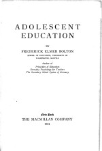 ADOLESCENT EDUCATION