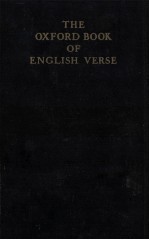 THE OXFORD BOOK OF GNGLISH VERSE 1250-1918 NEW EDITION