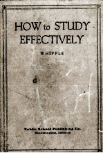 HOW TO STUDY EFFECTIVELY