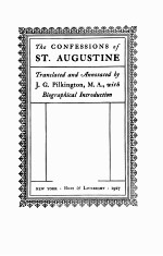 THE CONFESSIONS OF ST.AUGUSTINE