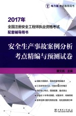 2017年全国注册安全工程师执业资格考试配套辅导用书 安全生产事故案例分析 考点精编与预测试卷