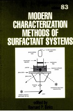 MODERN CHARACTERIZATION METHODS OF SURFACTANT SYSTEMS