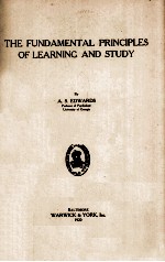 THE FUNDAMENTAL PRINCIPLES OF LEARNING AND STUDY