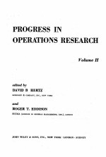 PROGRESS IN OPERATIONS RESEARCH