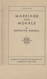 MARRIAGE AND MORALS