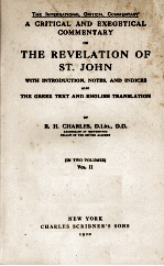 A CRITICAL AND EXEGETICAL COMMENTARY ON THE REVELATION OF ST. JOHN (IN TWO VOLUMES VOL.II)