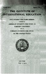 THE INSTITUTE OF INTERNATIONAL EDUCATION