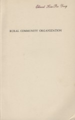 RURAL COMMUNITY ORGANIZATION