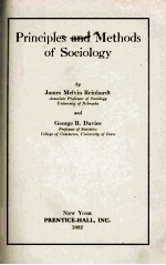 Priciples and Methods of Sociology