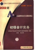 2002年会计资格考试应试指导及全真模拟测试 初级会计实务