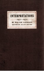 INTERPRETATIONS 1931-1932