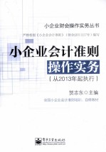 小企业会计准则操作实务 从2013年起执行