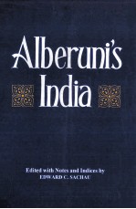 ALBERUNI’S INDIA VOLUME Ⅰ&Ⅱ