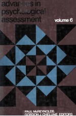 ADVANCES IN PSYCHOLOGICAL ASSESSMENT VOLUME 6