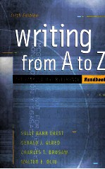 WRITING FROM A TO Z:THE EASY-TO-USE REFERENCE HANDBOOK FIFTH EDITION