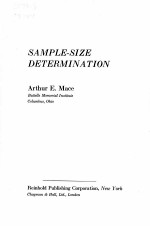 SAMPLE-SIZE DETERMINATION