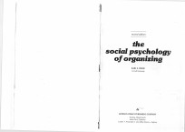 THE SOCIAL PSYCHOLOGY OF ORGANIZING