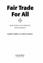 FAIR TRADE FOR ALL:HOW TRADE CAN PROMOTE DEVELOPMENT