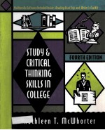 STUDY AND CRITICAL THINKING SKILLS IN COLLEGE FOURTH EDITION