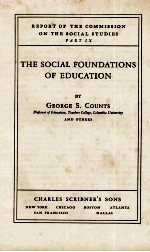 THE SOCIAL FOUNDATIONS OF EDUCATION