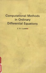 COMPUTATIONAL METHODS IN ORDINARY DIFFERENTIAL EQUATIONS