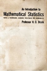 AN INTRODUCTION TO MATHEMATICAL STATISTICS