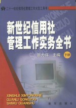 新世纪信用社管理工作实务全书 下