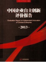 中国企业自主创新评价报告 2013