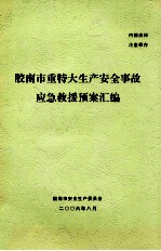 胶南市重特大生产安全事故应急救援预案汇编