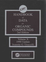 HANDBOOK OF DATA ON ORGANIC COMPOUNDS 2ND EDITION VOLUME X 1990 UPDATE