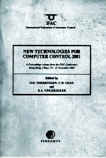 NEW TECHNOLOGIES FOR COMPUTER CONTROL 2001