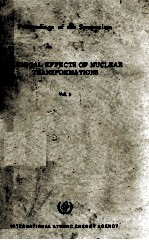 CHEMICAL EFFECTS OF NUCLEAR TRANSFORMATIONS IN TWO VOLUMES VOL.I