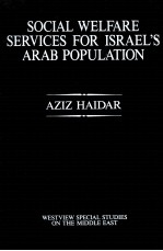 SOCIAL WELFARE SERBICES FOR ISRAELS ARAB POPULATION