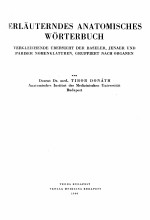 ERLAUTERNDES ANATOMISCHES WORTERBUCH