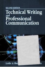 TECHNICAL WRITING AND PROFESSIONAL COMMUNICATION SECOND EDITION