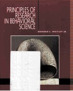 PRINCIPLES OF RESEARCH IN BEHAVIORAL SCIENCE