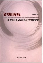 转型的阵痛 20世纪中国文学思想与文化启蒙论衡