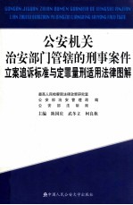 公关机关治安管辖的刑事案件立案追诉标准与定罪量刑适用法律图解