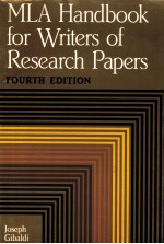 MLA HANDBOOK FOR WRITERS OF RESEARCH PAPERS FOURTH EDITION