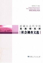 新疆社会科学院民族研究所社会调查文选