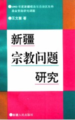 新疆宗教问题研究