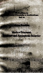 MARKOV PROCESSES. STRUCTURE AND ASYMPTOTIC BEHAVIOR