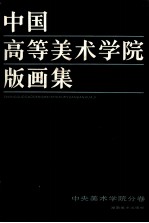 中国高等美术学院版画集  中央美术学院分卷