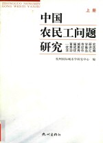 中国农民工问题研究 首届城市学研究优秀成果征集评选活动优秀作品汇编 上